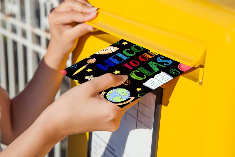 SICOHOME 36pcs Welcome to Our Class Postcards, 4""x6"" Chalkboard Themed Blank Postcards for Teachers to Send to Kids for Back to School - Image 5